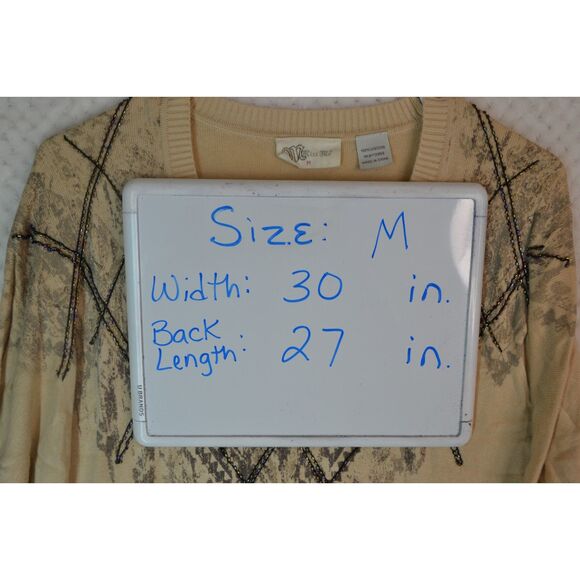 Miss Me Women's Medium Tan Dolman Sleeve Sweater - Picture 8 of 12